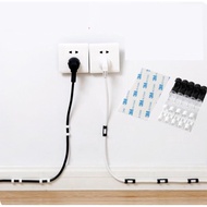 20PCS Cable Management Holder Alat Elak Wayar Bersepah Cable Wire Organizer Cable Tight Alat Kemaska