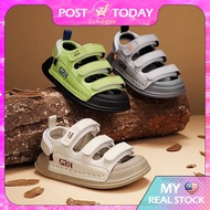 READY STOCK GRN Neighborhood Boys Sandal Kids Velcro Beach Sandal Students Sandal Kids Fashion Shoes