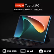 2022 New Tablet Gailaxy A8 8.0 Inch Android 10.0 12GB RAM 512GB ROM 8800mAh Battery 2680*1280 FHD 4G LTE 5G Network Phone Tab Bluetooth 5.0 Android Tablet Original, Support Dual SIM, Office, Onlineclass, Tablet For Study
