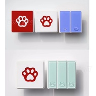 5WJ7 Vintage Two-Way Switch Acrylic Flame Retardant Panel Creative Cat Art 1-Gang Wall Switch cxy425
