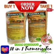 Buy 1 Take 1 - Nature's Tea Turmeric Tea 18 in 1 Powder Tea 400 grams 100% Natural Luyang Dilaw Tagalog Best Seller COD Organic Herbal Tea Ginger Salabat Chaa Antioxidant Boost Immune System Supplement Detoxifying Tsaa Organic Dahon Halamang Gamot [hyam]