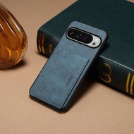 Ultra Thin Business Leather Card Holder Case For Google Pixel 11 10 Pro XL 9A Slim Card Slot Protect