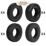 [LOVIVER] 4x Tyres Rubber,Upgrade Parts,Wear-Resistant Stable Driving Accessories, Grip Excellent Pe