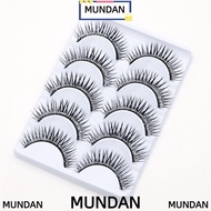 MUNDAN Diamond Manga Lashes Fuffy Lashes fiber Women Beauty Handmade Thick Long Eye Lashes