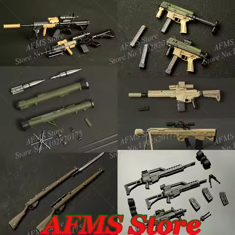 1/12 Soldier Mobile Suit Girl Weapon Lee-Enfield Series Rifles M92G MG13 tavorx95 HK169 P7 P90 KeITe