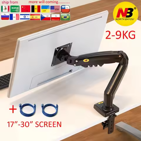 NEW NB F80 Desktop 17"-30" LCD LED Monitor Holder Arm Gas Spring Full Motion Gas Strut Flexi TV Moun