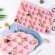 Mini Ice Cream Mould Silicone Donuts Mould Silicone Frozen Homemade Sorbet Popsicle Mould with Lid I