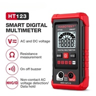 HT123 Digital Multimeter Portable Household Multimeters Electrician Voltage Resistance Measuring Too