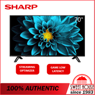 SHARP 70'' inch 4K HDR Android Smart LED TV [ 4TC70DK1X ] X4 Master Engine Pro II | Google Play Store | Google Assistant | Netflix | Youtube