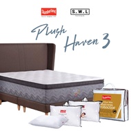 Slumberland Plush Haven 3 Mattress (100% Natural Latex/ Super Soft Foam/ 15" Thickness)