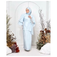 PRELOVED Aerisa Baju Kurung Set by Hijabista Hub - Aqua blue