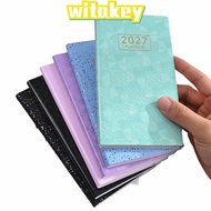 WITAKEY A6 Planner Notebook, 2027 Multicolor 2027 Planner,  Portable Lined Pages Weekly Planner Dail