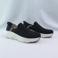 Skechers 232463BLK Men's Walking Shoes D Lux Walker 2.0 Instant Wear Black x White