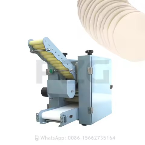 Automatic Dumpling Wrapper Making Machine Steamed Bun Wrapper Spring Roll Skin Maker Crepe Tortilla 