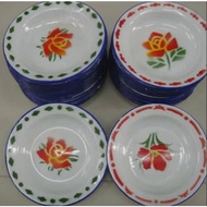 PROMO!! BAYAR DI TEMPAT PIRING ENAMEL JADUL MURAH/ PIRING SENG MOTIF BUNGA MURAH 1 LUSIN 12PCS uk 20