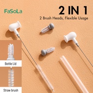 Fasola 2 In 1 Straw Brush Baby Bottle Clean Extended Cup Brush/Straw Brush Baby Bottle Brush Extended Clean
