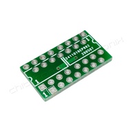 2xDIP8 TO DIP14 PCB Adaptor แผ่นปริ้นแปลงขา IC จาก DIP 8 ขา 2 ตัว เป็น DIP 14 ขา ✵ Chittronix ✵