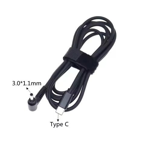 USB Type C To DC 3.0x1.1mm 3.0*1.1 Male Plug Converter PD Charging Cable Cord For Ace r Aspire 19V L