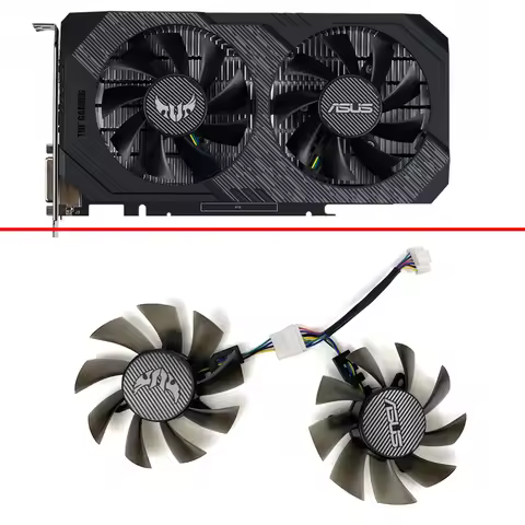 75mm 6pin FD8015U12S T129215BU RTX2060 GTX1660 GTX1650 Cooler Fan For ASUS TUF Gaming GTX 1650 1660 