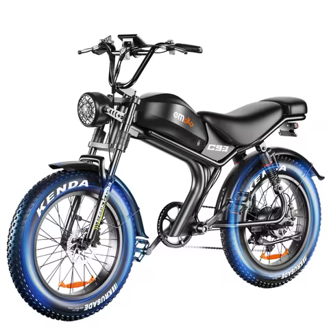 EMOKO C93 1000W Electric Bike for Adults, 20"x4.0" Fat Tire Electric Bicycle, 48V 20Ah Ebike 31 mph,