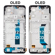หน้าจอ OLED สำหรับ Mi Redmi Note 12 4G จอแสดงผล LCD และทัชสกรีน สำหรับ Mi Redmi Note 12 5G อะไหล่เปล