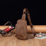 《310》Túi Đeo Chéo Bao Tử Da Bò Sáp BT02 Nhỏ Gọn Tiện Lợi828