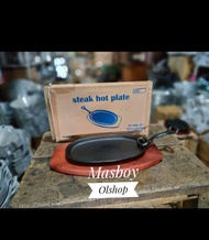 Hot Plate Oval Polos Steak / Piring Steak Oval