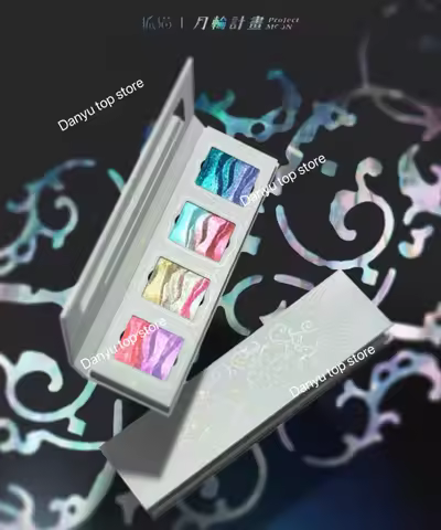 DRAMO Eyeshadow Palette Chameleon Glitter Metallic Shimmer Glitter Eye Shadow Gradient Colors Fine F