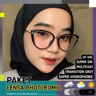 CAT EYE fashion eyeglass frames | Free Photochromic MINUS Lenses | Anti Radiation | Glasses Wanita |