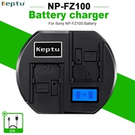 NP-FZ100 Dual Slot Battery Charger with LCD Indicator for Sony Alpha A7 III A7 IV A7R III A7R IV