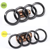 SNBLO Audi Logo Black Four-Ring Car Emblem Modification Sticker for A3 A4L A5 A6L A7 Q2L Q3 Q5L ป้าย