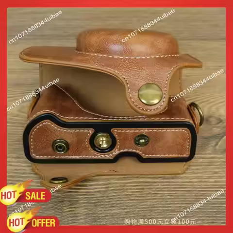 B47C PU Leather Camera Bag Camera Bag Leather Case With Shoulder Strap For Canon Powershot G7x Mark 