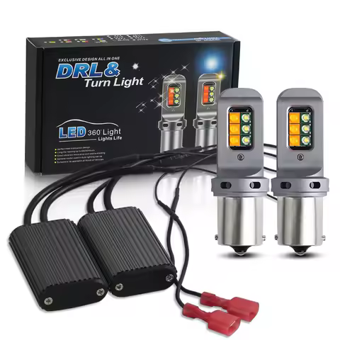 1156 P21W BA15S PY21W BAU15S Led Car DRL Turn Signal Light Bulbs white yellCanbus No Error py21w 744