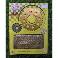 ALLOY SSS 415 SPROCKET SET RXZ LC135 Y110 Y100 Y80 Y125Z 415 SPROCKET ALLOY SET TRIPLE SSS 415 SPROC