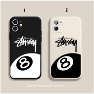 Lucky number 8 square edge soft iPhone case for iPhone 13 12 11 Pro Max SE 2020 X XR XS 8 7 ip 6S 6 