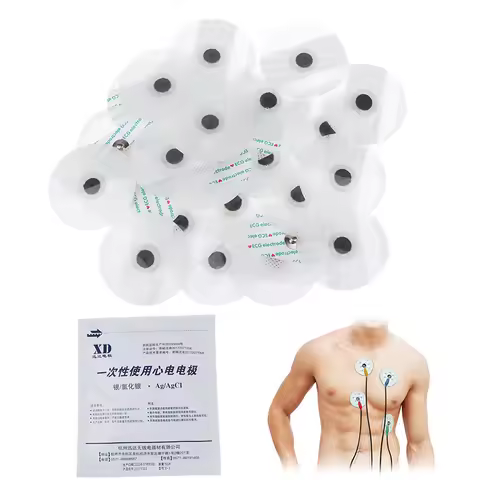 10/50Pcs ECG Electrodes Medical Disposable Electrode Patch EKG Accessories Non-woven ECG Electrode P