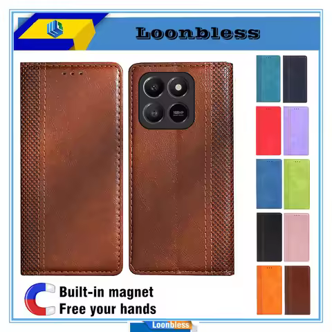 Flip Leather Case For Honor X7d Phone Case Global Version Book Holster Honor X7d 5G Cover Honor Case