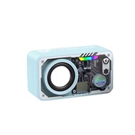 Speaker Bluetooth universal multifungsi dengan speaker ganda meriam mecha transparan subwoofer speak