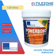 Apo Powerbond Acrylic Flooring Adhesive For Vinyl Tiles (1.25 kilos) with FREE adhesive spreader