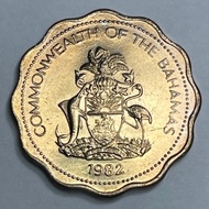 BAHAMAS 10 CENTS COIN 1982 | COMMONWEALTH OF THE BAHAMAS