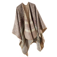 Bohemian Áo Choàng Khăn Choàng Áo Len PASHMINA Poncho hình hình học áo choàng dân tộc