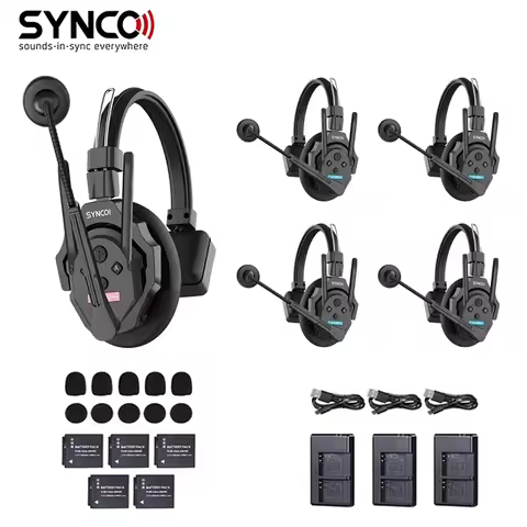 SYNCO Xtalk X XPro X1 X5 X9 Wireless Headset 2-Way Intercom System 2.4G Communication Wireless Micro
