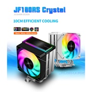 JIUSHARK JF100RS ARGB CPU Air Cooler White Black 100mm CPU Fan Jonsbo CR1400 Same Upgrade 4 Heat Pip