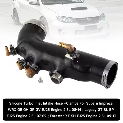 Silicone Turbo Inlet Intake Hose Clamps For Subaru Impreza WRX GE GH GR 08-14 Legacy GT BL BP 07-09 
