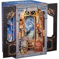 Cutefun Book Nook Kit, DIY Miniature House Kit for Teens, Book Nook Kits for Adults, Wooden Dollhous