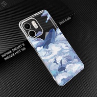 Infinix Smart 9 Case Infinix Hot 50i/ - WHALE Motif Case - Casing Latest Infinix Smart 9hp - Infinix