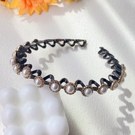 Gratis Ongkir - Jepit Rambut Fashion Korea Pola Mutiara / Bando Rambut Kepang Korea Mutiara Kristal 