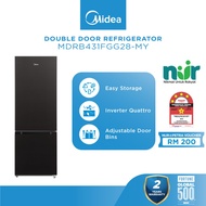 Midea MDRB431FGG28-MY Gross 400L 2 Doors Inverter Quattro Refrigerator / Fridge / Peti Sejuk
