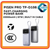 PISEN PRO TP-D108 67W 20000mAh｜Fast Charging Power Bank｜Compact｜Ready Stock |LOCAL FAST SHIPPING