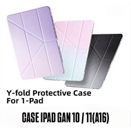 Folding iPad Case Gradient Waterproof For iPad Gan 10 Gan 11(A16)